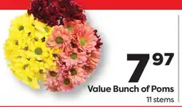 Weis Markets Value Bunch of Poms offer