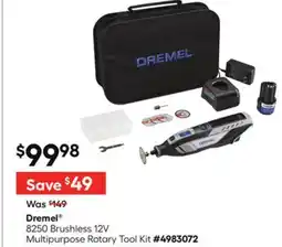 Lowe's 8250 Brushless8250 Brushless 12V 12V Multipurpose Rotary Tool Kit offer