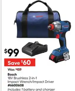Lowe's 18V Brushless 2-in-1 Impact Wrench/Impact Driver offer