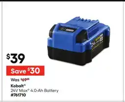 Lowe's 24V Max 4.0-Ah Battery offer