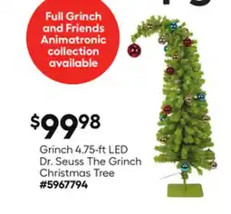 Lowe's Grinch 4.75-ft LED Dr. Seuss The Grinch Christmas Tree offer