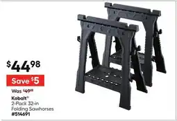Lowe's 2-Pack 32-in Folding Sawhorses offer