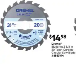 Lowe's Blueprint 3-3/8-in 20-Tooth Carbide Circular Saw Blade offer
