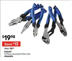 Lowe's 5-Piece Assorted Pliers Set offer