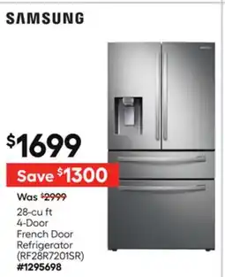 Lowe's 28-cu ft 4-Door French Door Refrigerator offer