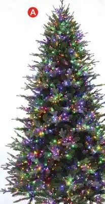 Lowe's 7.5-ft New Kensington Pine Pre-Lit Artificial Christmas Tree with Color Changing LED Lights offer