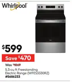 Lowe's 5.3-cu ft Freestanding Electric Range offer