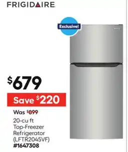 Lowe's 20-cu ft Top-Freezer Refrigerator (LFTR2045VF) offer