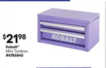 Lowe's Kobalt Mini Toolbox offer