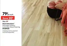 Lowe's Hennigan Hickory Laminate Wood Flooring offer