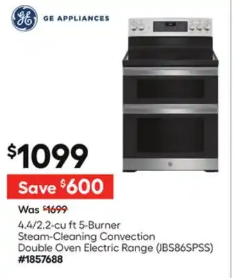 Lowe's 4.4/2.2-cu ft 5-Burner Steam-Cleaning Convection offer