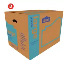 Lowe's Large Moving Box offer