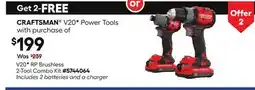 Lowe's V20* RP Brushless 2-Tool Combo Kit offer