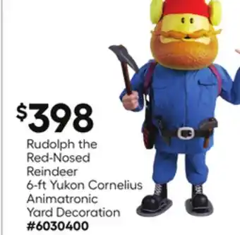 Lowe's Rudolph the Red-Nosed Reindeer 6-ft Yukon Cornelius Animatronic Yard Decoration offer