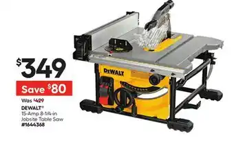 Lowe's 15-Amp 8-1/4-in Jobsite Table Saw offer