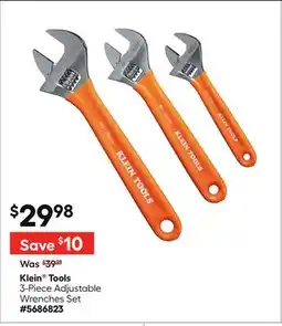 Lowe's 3-Piece Adjustable Wrenches Set offer