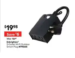 Lowe's Enbrighten 2-Outlet Wi-Fi Outdoor Smart Plug offer