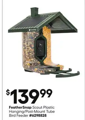 Lowe's FeatherSnap Scout Plastic Hanging/Post-Mount Tube Bird Feeder offer