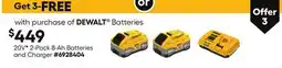 Lowe's 20V* 2-Pack 8-Ah Batteries and Charger offer
