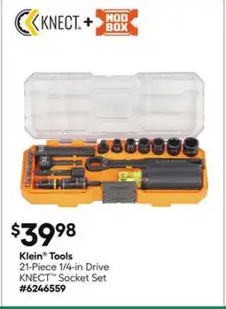 Lowe's 21-Piece 1/4-in Drive KNECT Socket Set offer