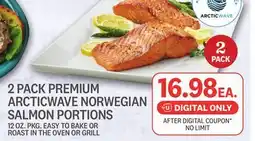 Kings Food Markets 2 PACK ARCTICWAVE NORWEGIAN SALMON PORTIONS offer