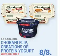 Kings Food Markets CHOBANI FLIP, CREATIONS OR PROTEIN YOGURT offer