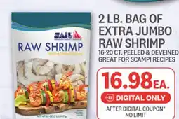 Kings Food Markets 2 LB. BAG OF EXTRA JUMBO RAW SHRIMP offer