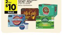 Dollar General Swiss Miss or McCafé K-Cups offer