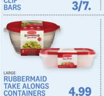 Kings Food Markets CLIF BARS LARGE RUBBERMAID TAKE ALONGS CONTAINERS offer