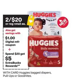 CVS Huggies bagged diapers, Pull-Ups or Goodnites offer