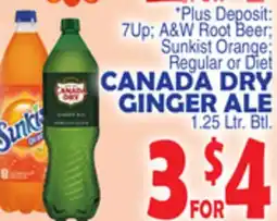 Bravo Supermarkets CANADA DRY GINGER ALE offer