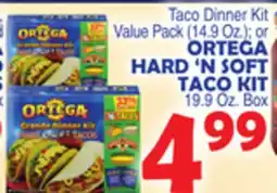 Bravo Supermarkets ORTEGA HARD 'N SOFT TACO KIT 19.9 Oz. Box offer