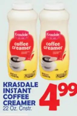 Bravo Supermarkets KRASDALE INSTANT COFFEE CREAMER offer