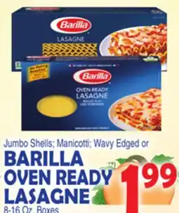 Bravo Supermarkets BARILLA OVEN READY LASAGNE offer
