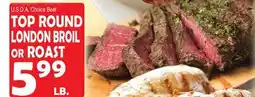 Bravo Supermarkets TOP ROUND LONDON BROIL OR ROAST offer