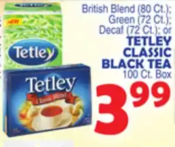 Bravo Supermarkets TETLEY CLASSIC BLACK TEA offer