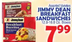 Bravo Supermarkets JIMMY DEAN BREAKFAST SANDWICHES offer