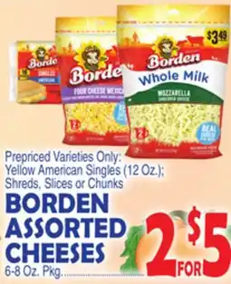 Bravo Supermarkets BORDEN ASSORTED CHEESES 6-8 Oz. Pkg offer