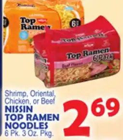 Bravo Supermarkets NISSIN TOP RAMEN NOODLES offer