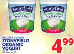 Bravo Supermarkets STONYFIELD ORGANIC YOGURT offer