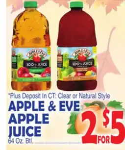 Bravo Supermarkets APPLE & EVE APPLE JUICE offer