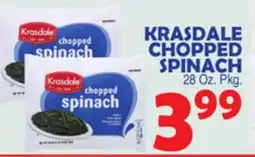 Bravo Supermarkets KRASDALE CHOPPED SPINACH offer