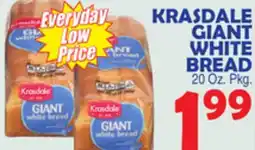 Bravo Supermarkets KRASDALE GIANT WHITE BREAD offer