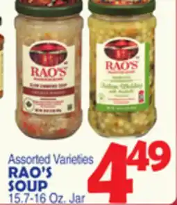 Bravo Supermarkets RAO'S SOUP offer