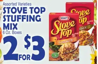 Bravo Supermarkets STOVE TOP STUFFING MIX offer