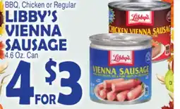 Bravo Supermarkets LIBBY'S VIENNA SAUSAGE offer