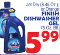 Bravo Supermarkets FINISH DISHWASHER GEL offer