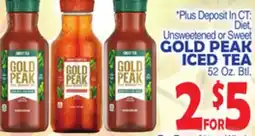 Bravo Supermarkets GOLD PEAK ICED TEA offer