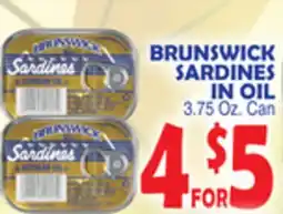 Bravo Supermarkets BRUNSWICK SARDINES IN OIL offer