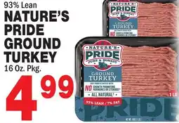 Bravo Supermarkets NATURE'S PRIDE GROUND TURKEY offer